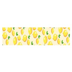 Pattern Template Lemons Yellow Satin Scarf (oblong) by Nexatart