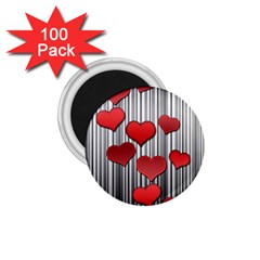 Valentines Day Pattern 1 75  Magnets (100 Pack)  by Valentinaart