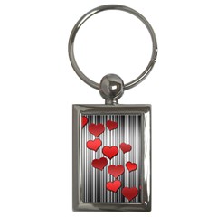 Valentines Day Pattern Key Chains (rectangle)  by Valentinaart