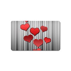 Valentines Day Pattern Magnet (name Card) by Valentinaart