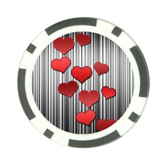 Valentines Day Pattern Poker Chip Card Guard by Valentinaart