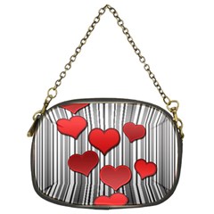 Valentines Day Pattern Chain Purses (two Sides)  by Valentinaart