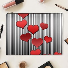 Valentines Day Pattern Cosmetic Bag (xl) by Valentinaart