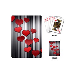 Valentines Day Pattern Playing Cards (mini)  by Valentinaart