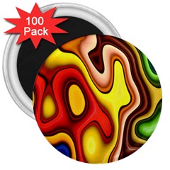 Pattern Background Structure 3  Magnets (100 Pack)