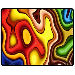 Pattern Background Structure Double Sided Fleece Blanket (medium)  by Nexatart