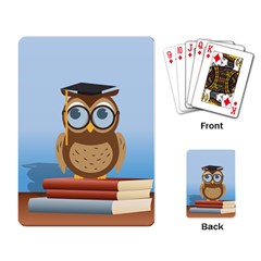 Read Owl Book Owl Glasses Read Playing Card by Nexatart