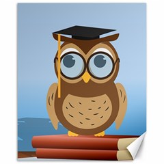 Read Owl Book Owl Glasses Read Canvas 16  X 20   by Nexatart