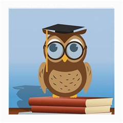 Read Owl Book Owl Glasses Read Medium Glasses Cloth (2-side) by Nexatart