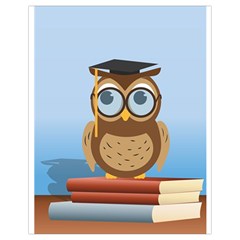 Read Owl Book Owl Glasses Read Drawstring Bag (small) by Nexatart