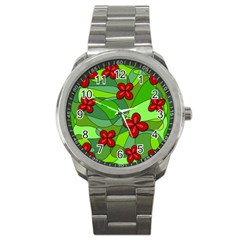 Flowers Sport Metal Watch