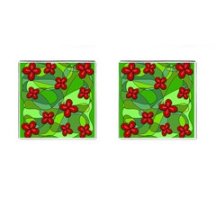 Flowers Cufflinks (Square)