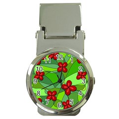 Flowers Money Clip Watches