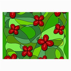 Flowers Large Glasses Cloth