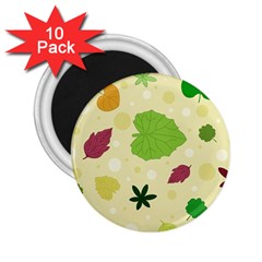 Leaves Pattern 2 25  Magnets (10 Pack) 