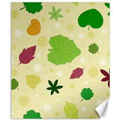 Leaves Pattern Canvas 20  X 24   by Nexatart