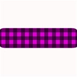 Magenta and black plaid pattern Large Bar Mats 32 x8.5  Bar Mat