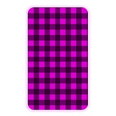 Magenta And Black Plaid Pattern Memory Card Reader by Valentinaart