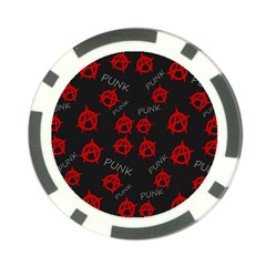 Anarchy Pattern Poker Chip Card Guard by Valentinaart