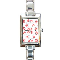 Punk Pattern Rectangle Italian Charm Watch by Valentinaart