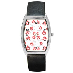 Punk Pattern Barrel Style Metal Watch by Valentinaart