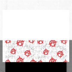 Punk Pattern Rectangular Jigsaw Puzzl by Valentinaart