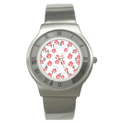 Punk Pattern Stainless Steel Watch by Valentinaart