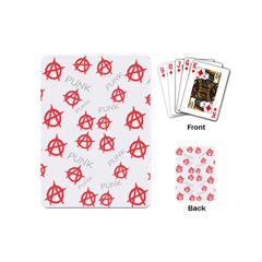 Punk Pattern Playing Cards (mini)  by Valentinaart