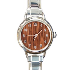 Texture Tileable Seamless Wood Round Italian Charm Watch by Nexatart