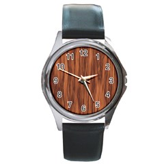 Texture Tileable Seamless Wood Round Metal Watch by Nexatart