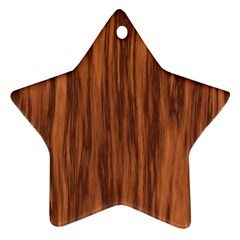 Texture Tileable Seamless Wood Star Ornament (two Sides) by Nexatart