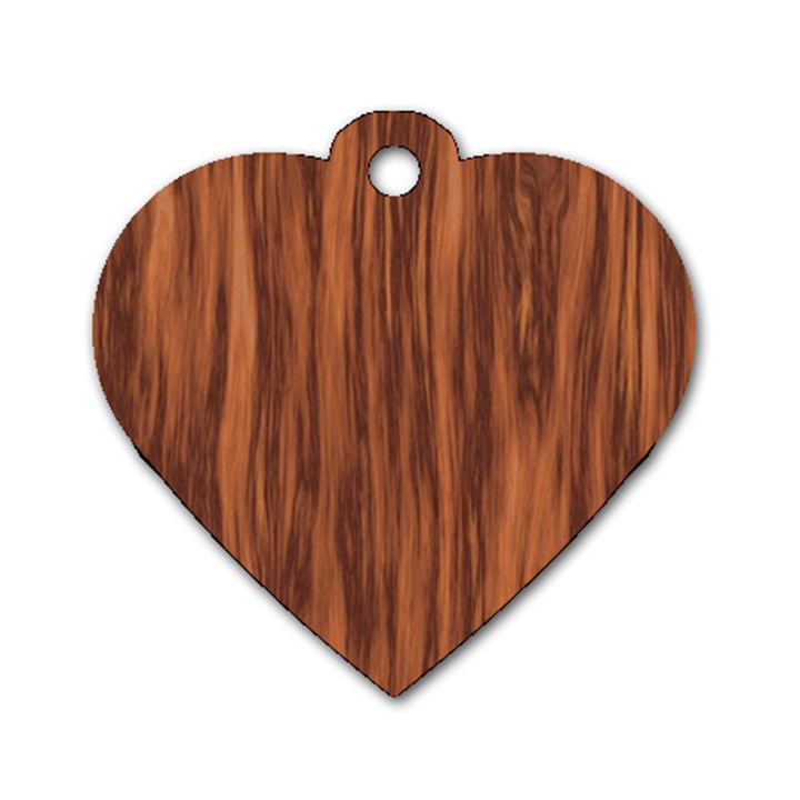 Texture Tileable Seamless Wood Dog Tag Heart (Two Sides)