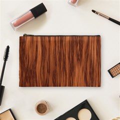 Texture Tileable Seamless Wood Cosmetic Bag (medium)  by Nexatart