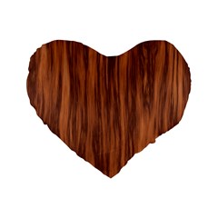 Texture Tileable Seamless Wood Standard 16  Premium Heart Shape Cushions