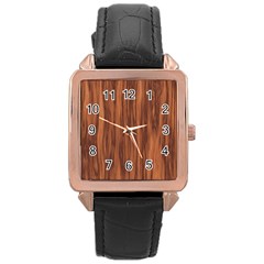 Texture Tileable Seamless Wood Rose Gold Leather Watch  by Nexatart