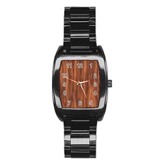 Texture Tileable Seamless Wood Stainless Steel Barrel Watch by Nexatart