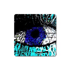 Blue Eye Square Magnet by Valentinaart