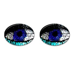 Blue Eye Cufflinks (oval) by Valentinaart