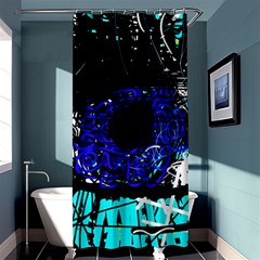 Blue Eye Shower Curtain 36  X 72  (stall)  by Valentinaart