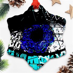 Blue Eye Snowflake Ornament (two Sides)