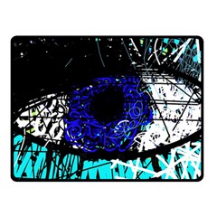 Blue Eye Double Sided Fleece Blanket (small)  by Valentinaart