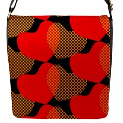 Heart Pattern Flap Messenger Bag (s) by Nexatart