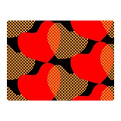 Heart Pattern Double Sided Flano Blanket (mini)  by Nexatart