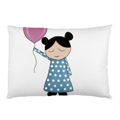 Valentines Day Girl Pillow Case by Valentinaart