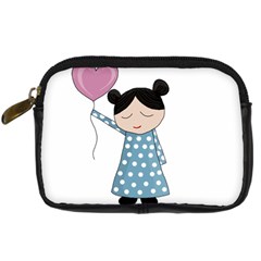 Valentines Day Girl Digital Camera Cases by Valentinaart