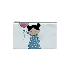 Valentines Day Girl Cosmetic Bag (small)  by Valentinaart