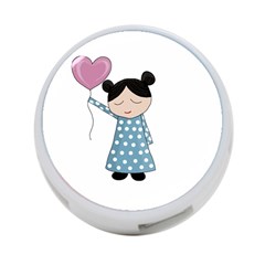 Valentines Day Girl 4-port Usb Hub (two Sides) 