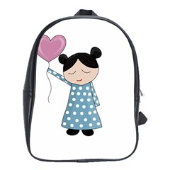 Valentines Day Girl School Bags (xl)  by Valentinaart