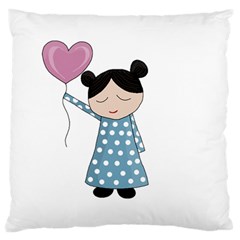 Valentines Day Girl Standard Flano Cushion Case (one Side) by Valentinaart