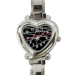 Lines Heart Italian Charm Watch by Valentinaart